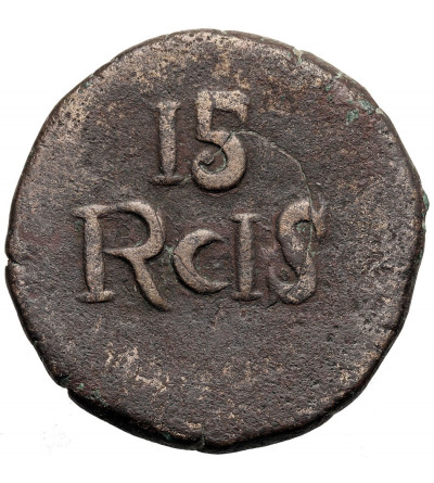 India Portuguese, GOA. 15 Reis no date (1801), Joao