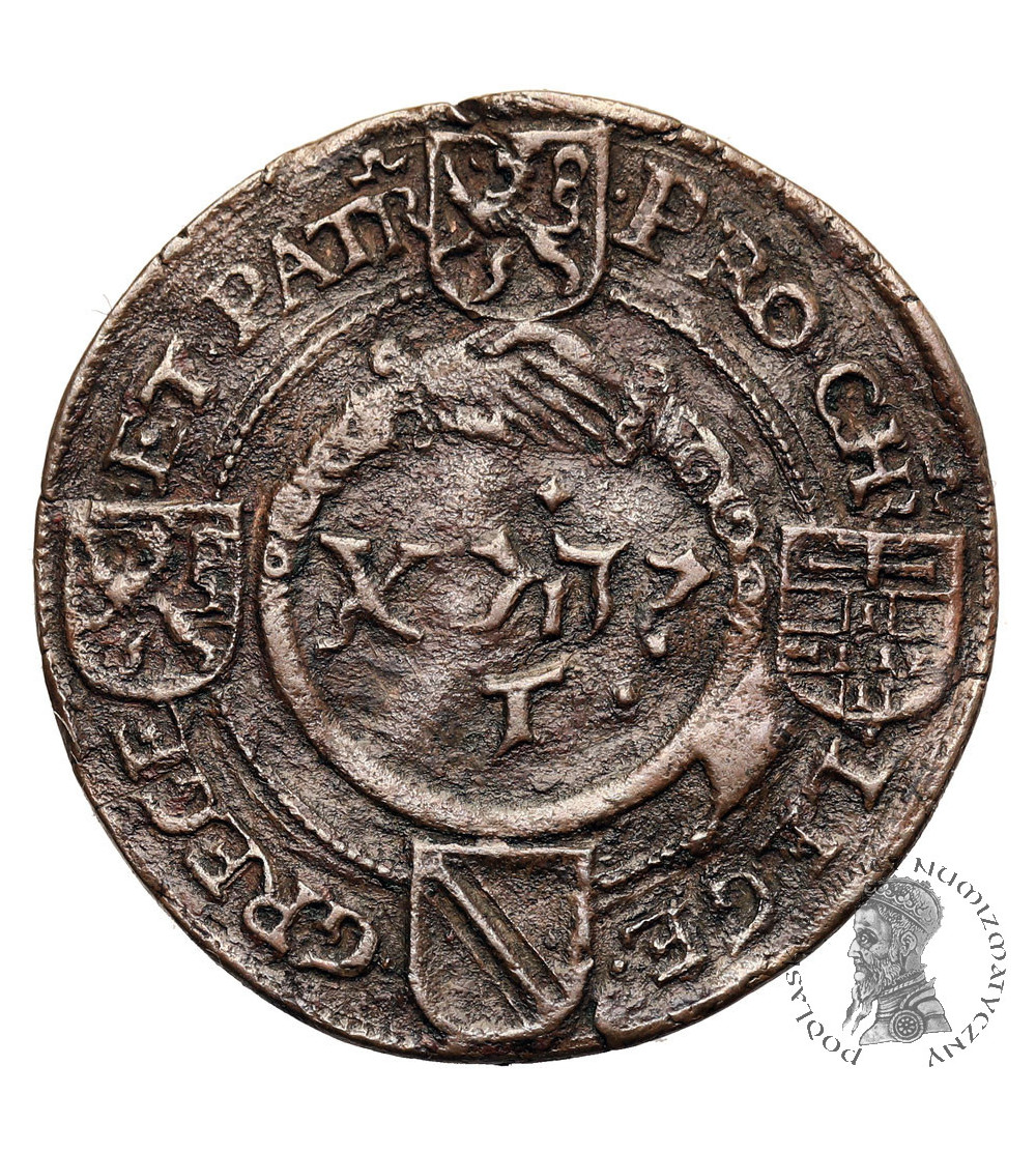 Belgium, Flanders. Rechenpfennig 1581 commemorating the arrival of Prince François of Alençon in Ghent