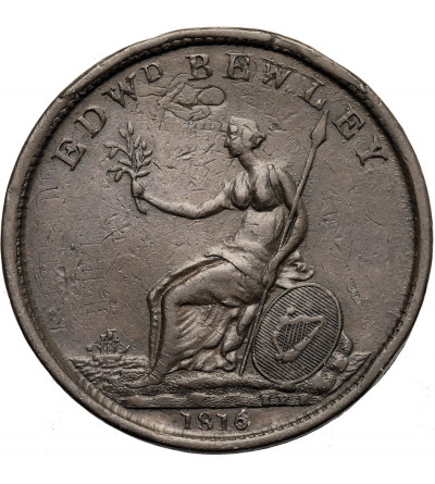 Ireland, Dublin. Penny Token WELLINGTON & VICTORY 1814, EDWARD BEWLEY 1816