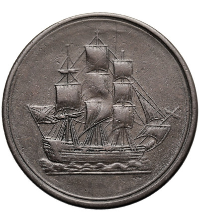 Canada. 1/2 Penny Token 1815, Ship