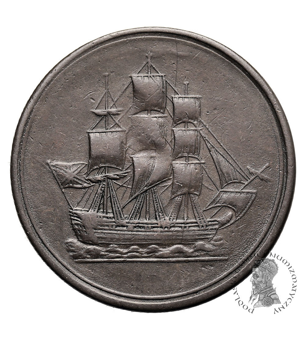 Canada. 1/2 Penny Token 1815, Ship