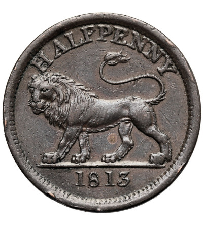 Great Britain, Walthamstow. 1/2 Penny Token 1815, Lion