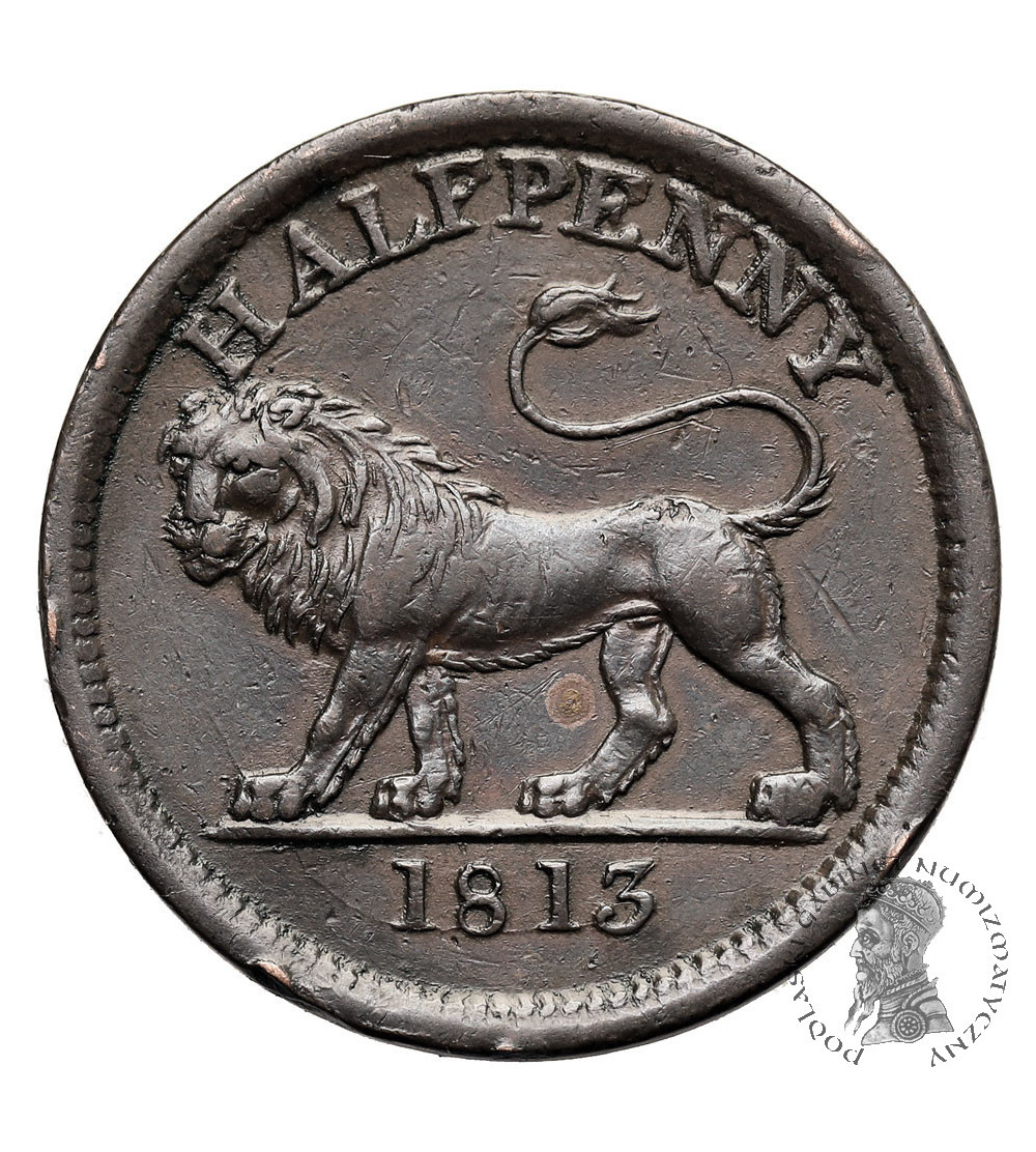 Great Britain, Walthamstow. 1/2 Penny Token 1815, Lion