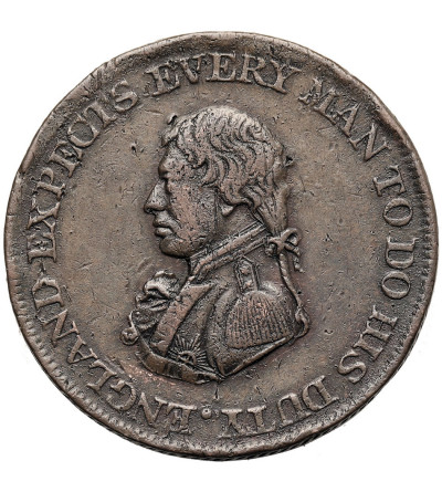 Great Britain. 1/2 Penny Token 1812, BRITISH NAVAL, ENGLAND EXPECTS EVERY MAN TO DO HIS DUTY