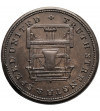 Great Britain, London. 1/2 Penny Token 1814, PAYABLE AT ROMANIS'S 33 CHEAPSIDE, TRUTH STRENGH & SPEED UNITED