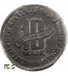 Poland, Ghetto in Lodz. 10 Mark 1943, Lodz (Litzmannstadt), Magnesium - PCGS AU Details