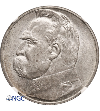 Polska. 10 złotych 1934, Warszawa, Józef Piłsudski - NGC AU 58