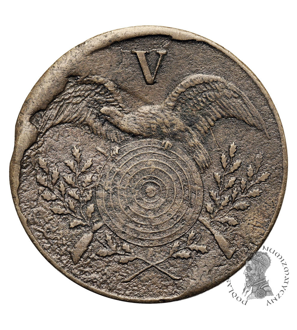 USA, Filadelfia. Medal 1871, 25-lecie Klubu Strzeleckiego