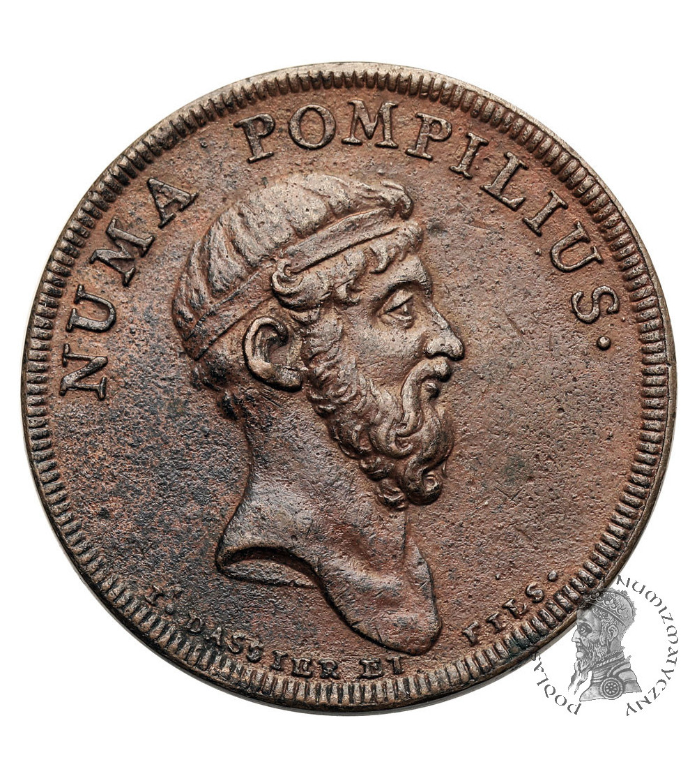 Switzerland. Numa Pompilius Medal, Roman Series, Jean Dassier