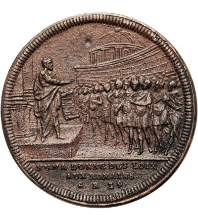 Szwajcaria. Medal Numa Pompilius, Seria Rzymska, Jean Dassier