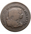 Wielka Brytania, Middlesex. Farthing Token 1790, George III i Charlotte Patroni Cnoty