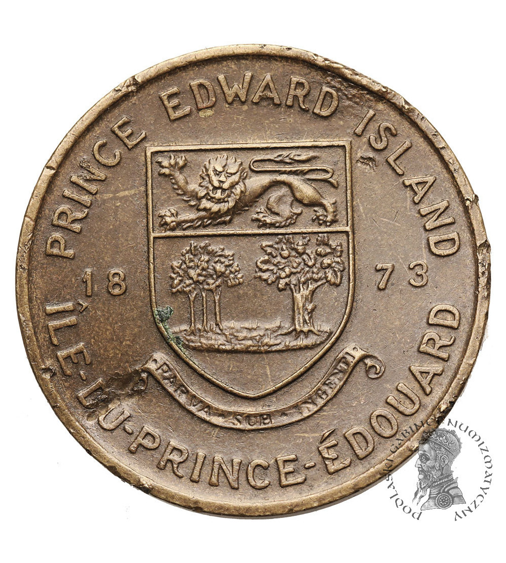 Canada, Prince Edward Island. Shell Medal / Token, Lady's Slipper