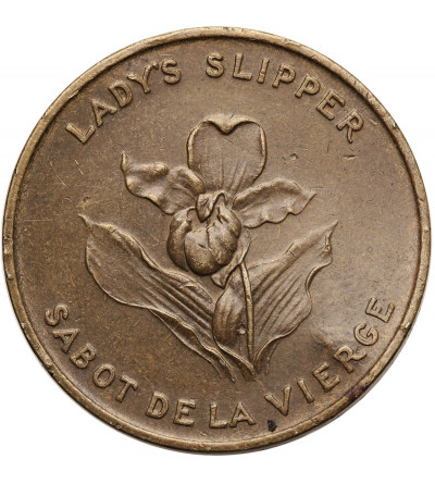 Canada, Prince Edward Island. Shell Medal / Token, Lady's Slipper