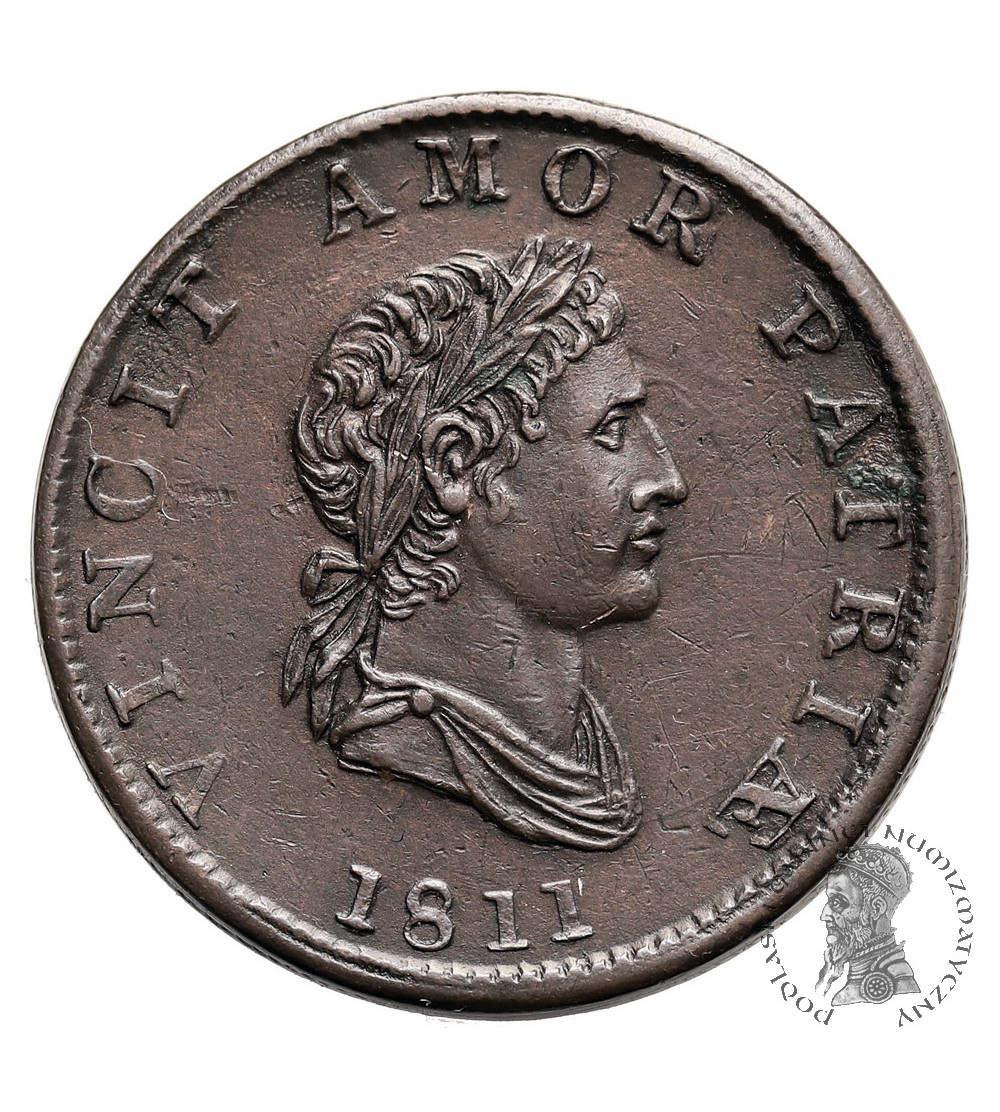 Great Britain, Walshampton, Essex. 1/2 Penny Token 1811, VINCIT AMOR PATRIAE