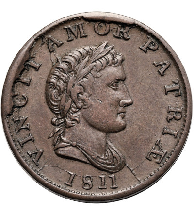 Great Britain, Walshampton, Essex. 1/2 Penny Token 1811, VINCIT AMOR PATRIAE