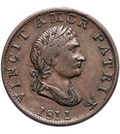 Great Britain, Walshampton, Essex. 1/2 Penny Token 1811, VINCIT AMOR PATRIAE