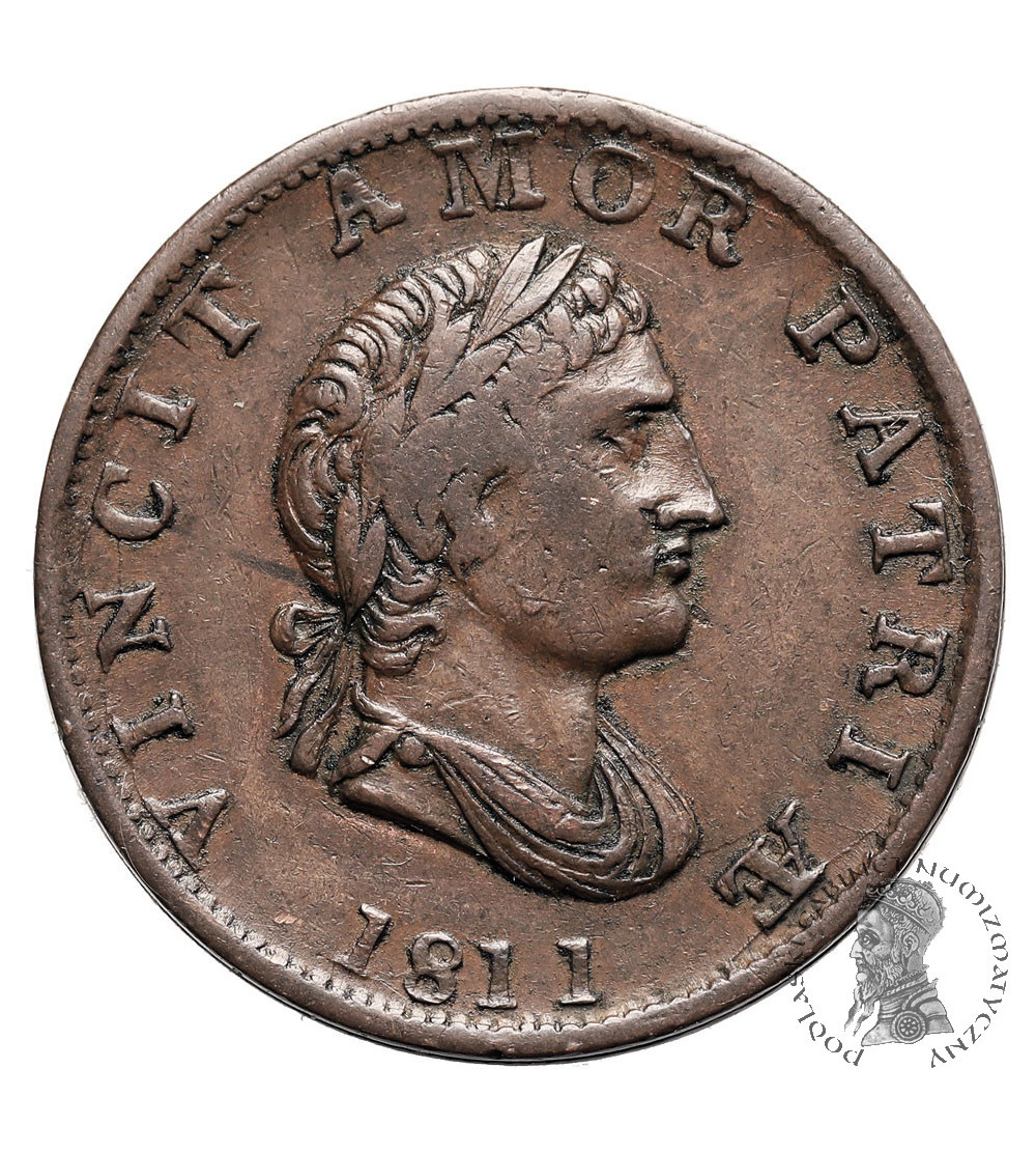 Great Britain, Walshampton, Essex. 1/2 Penny Token 1811, VINCIT AMOR PATRIAE