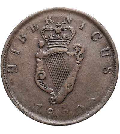 Irlandia. 1/2 Penny Token 1820, HIBERNICUS