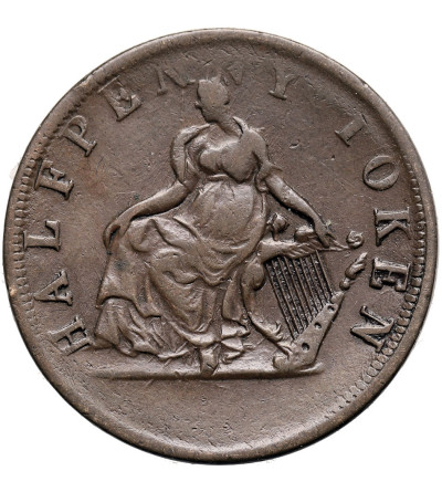 Ireland. 1/2 Penny Token 1820, HIBERNICUS