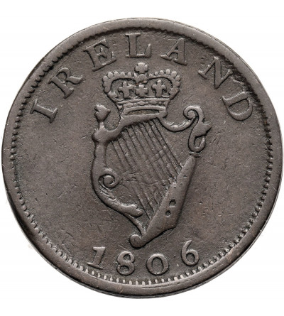 Ireland. 1/2 Penny Token 1806, ST PATRICK APOSTLE 432