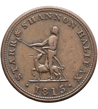 Kanada, Nowa Szkocja. 1/2 Penny Token 1815, STARR & SHANNON HALIFAX