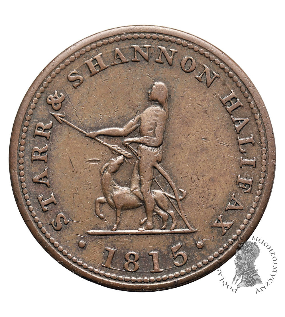 Kanada, Nowa Szkocja. 1/2 Penny Token 1815, STARR & SHANNON HALIFAX