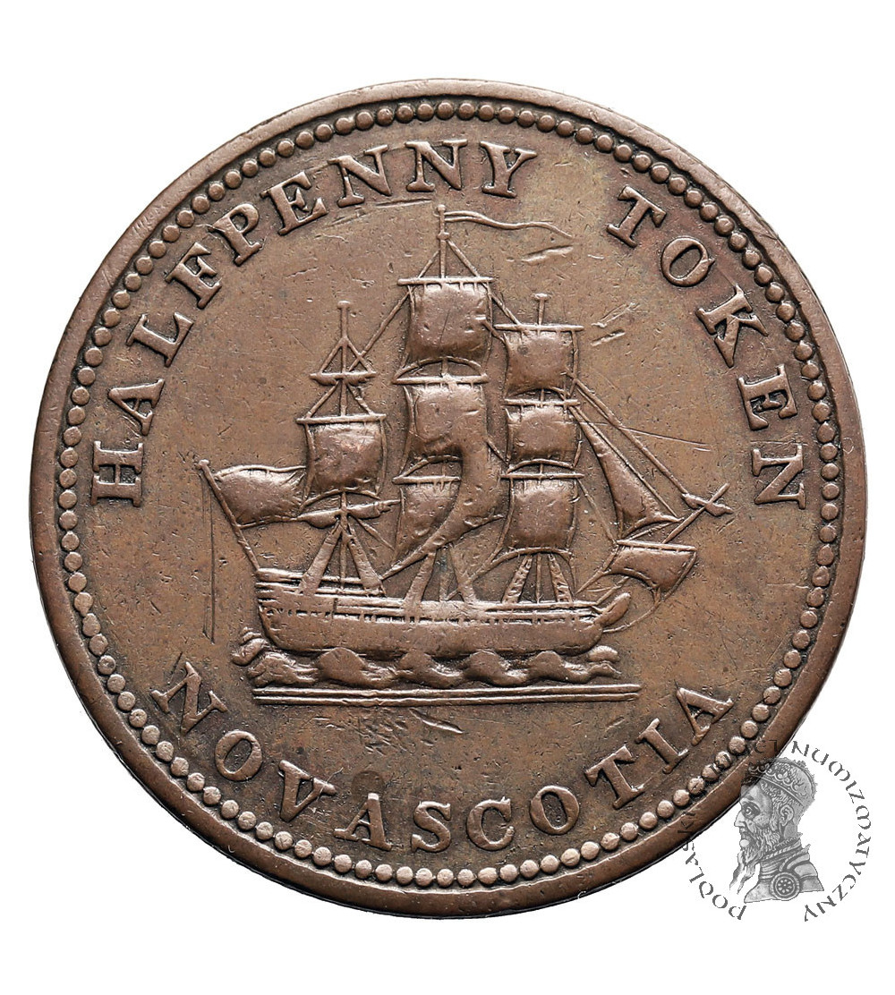 Canada, Nova Scotia. 1/2 Penny Token 1815, STARR & SHANNON HALIFAX