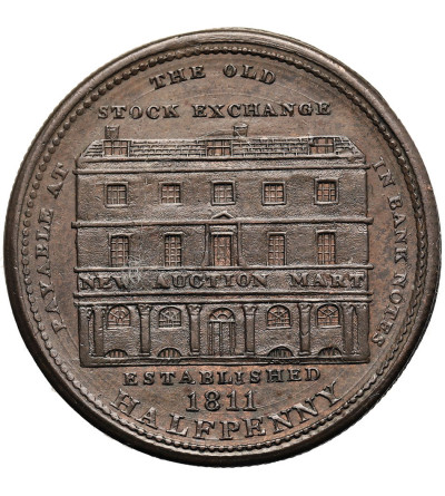 Great Britain, Middlesex. 1/2 Penny Token 1811, Thomas Wood