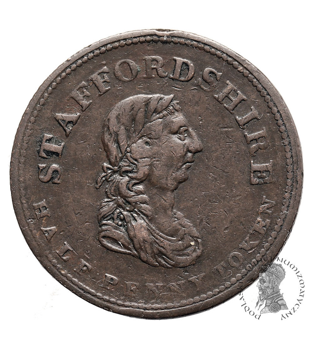 Great Britain, Stafforshire. 1/2 Penny Token 1814, COMMERCE