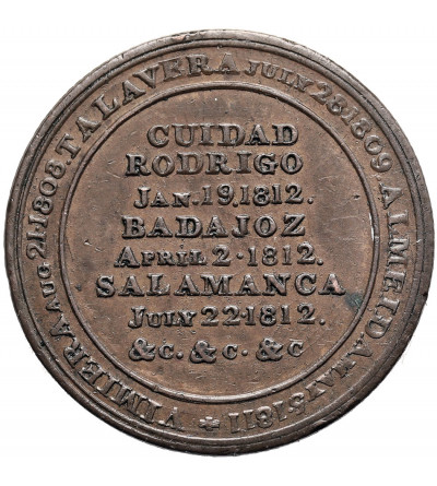 Canada. Wellington Peninsular Token 1812, Cuidad Rodrigo - Badajoz - Salamanca