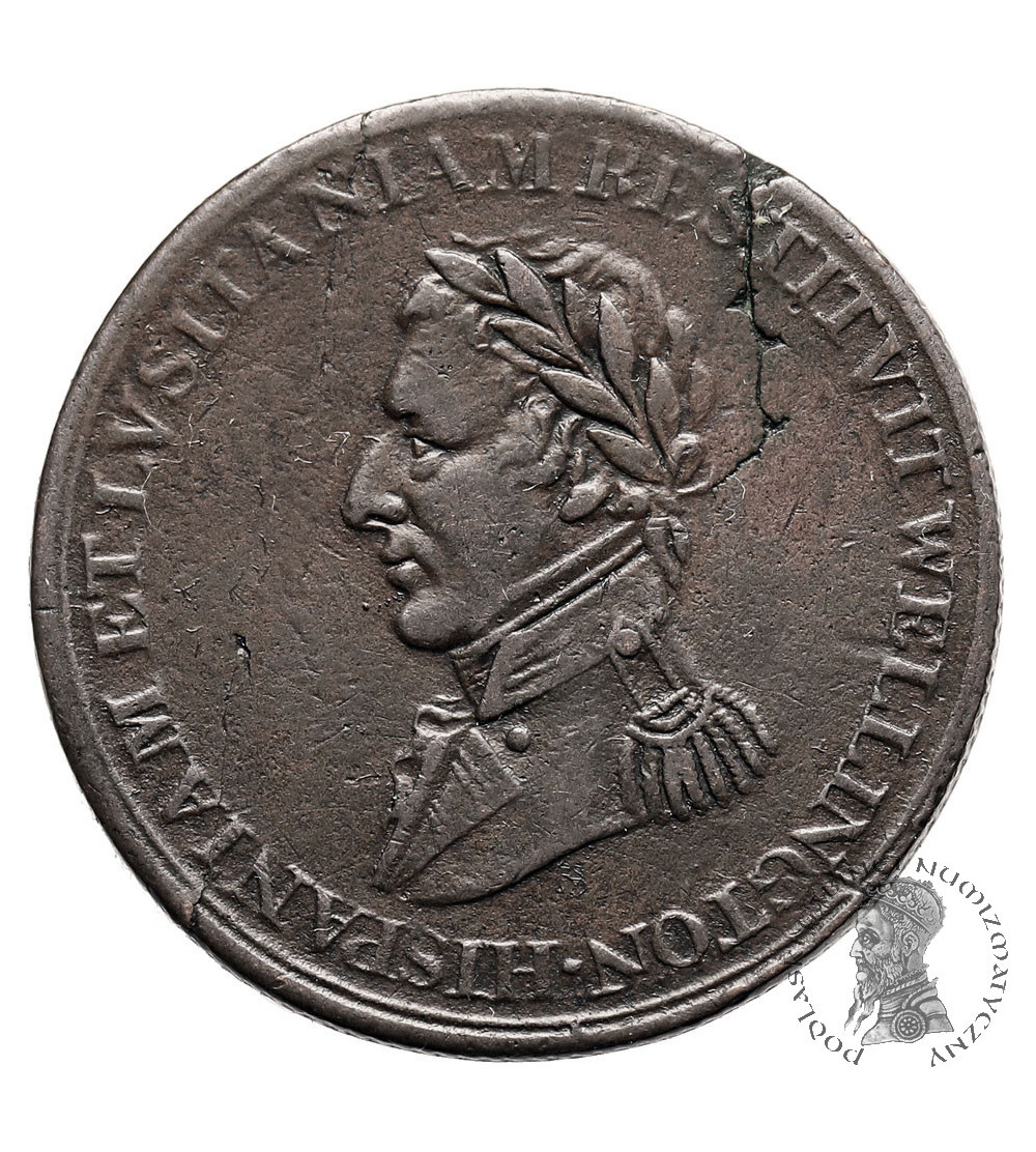 Canada. Wellington Peninsular Token 1813, Ciudad Rodrigo - Badajoz - Salamanca - Madrid - St Sebastian - Pampluno