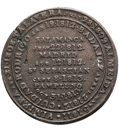 Canada. Wellington Peninsular Token 1813, Ciudad Rodrigo - Badajoz - Salamanca - Madrid - St Sebastian - Pampluno