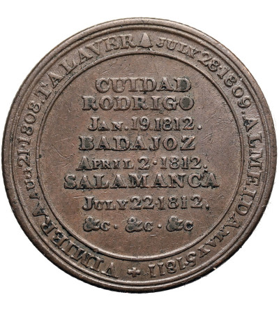 Canada. Wellington Peninsular Token 1812, Cuidad Rodrigo - Badajoz - Salamanca