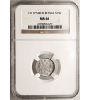 Rosja, Mikołaj II 1894-1917. 10 kopiejek 1911 СПБ-ЭБ, St. Petersburg - NGC MS 66