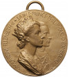 Francja. Medal 1957 upamiętniający wizytę królowej Elżbiety II i księcia Filipa w Paryżu, Henri Dropsy