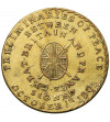 Wielka Brytania. Token 1801 Traktat z Amiens upamiętniający koniec wojny napoleońskiej między Wielką Brytanią a Francją