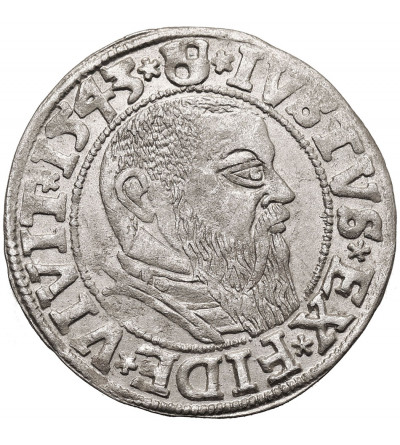 East Prussia, Preussen Herzogtum (Ostpreussen). Groschen 1543, Königsberg mint