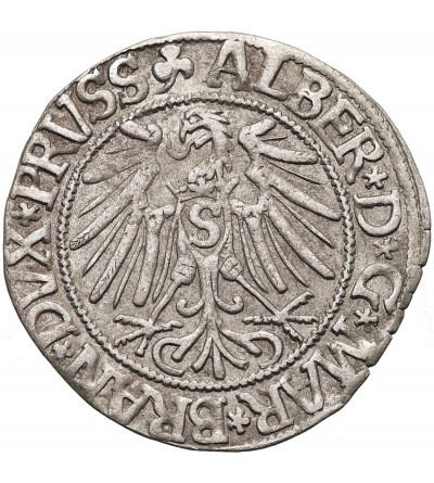 Prusy Książęce. Albrecht Hohenzollern, 1525-1568. Grosz 1543, Królewiec