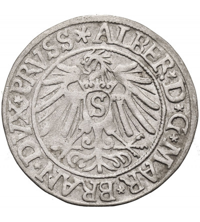 Prusy Książęce. Albrecht Hohenzollern, 1525-1568. Grosz 1538, Królewiec