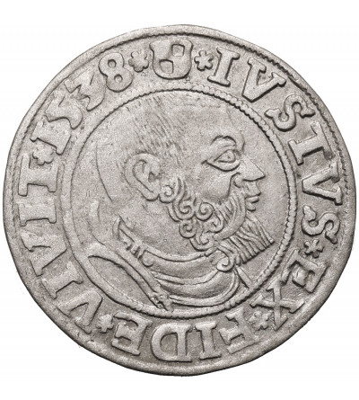 East Prussia, Preussen Herzogtum (Ostpreussen). Groschen 1538, Königsberg mint