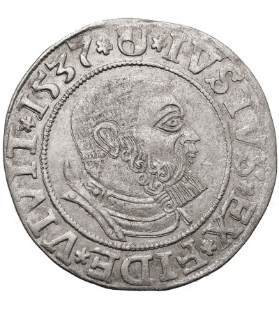 East Prussia, Preussen Herzogtum (Ostpreussen). Groschen 1537, Königsberg mint