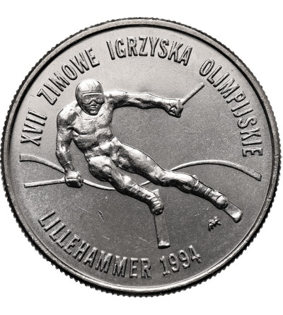 Poland. 20000 Zlotych 1993, Winter Olympics, Lillehammer 1994