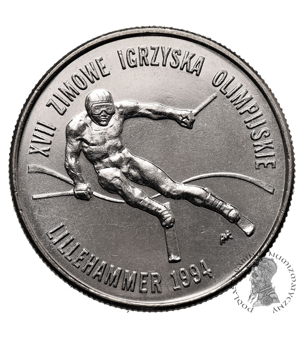 Poland. 20000 Zlotych 1993, Winter Olympics, Lillehammer 1994