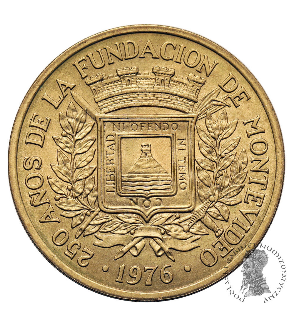 Uruguay. 5 Nuevos Pesos (5 UYN) 1976, 250th Anniversary of the Founding of Montevideo