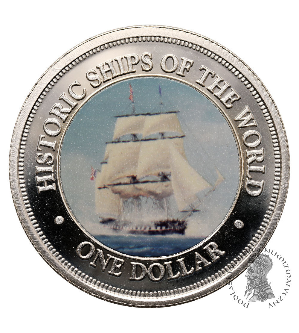 Cook Islands. 1 Dollar 2003, Constitution, series: Historic Ships