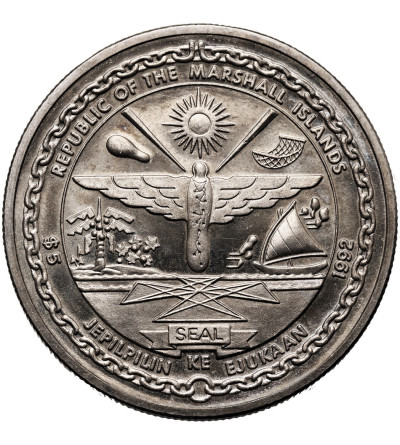 Marshall Islands. 5 Dollar 1992, To the Heroes of the First Raid on Tokyo - Doolittle