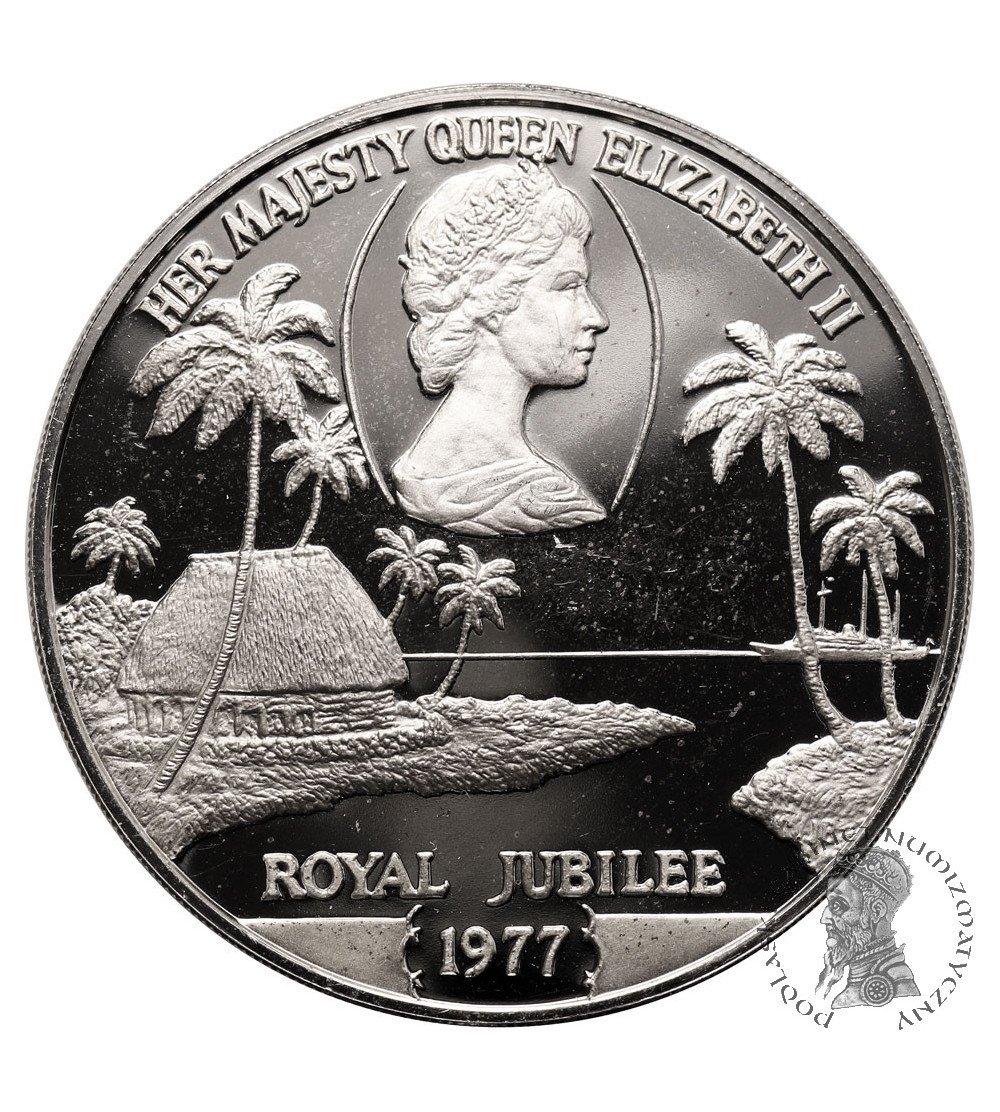 Samoa. 1 Tala 1977, 25th Anniversary of the Ascension to the Throne of Queen Elizabeth II