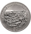 Falkland Islands. 50 Pence 1990, Children's Fund