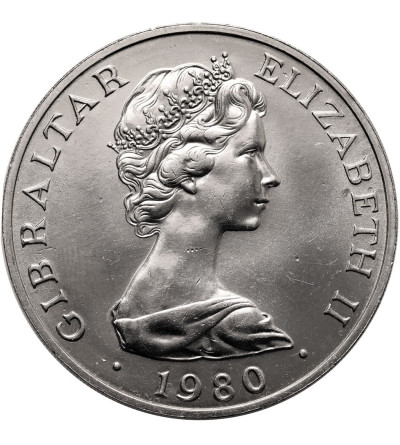 Gibraltar. 1 Crown 1980, 80th Anniversary of the Birth of the Queen Mother