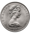 Gibraltar. 25 New Pence 1972, 25th Wedding Anniversary of Queen Elizabeth II and Prince Philip